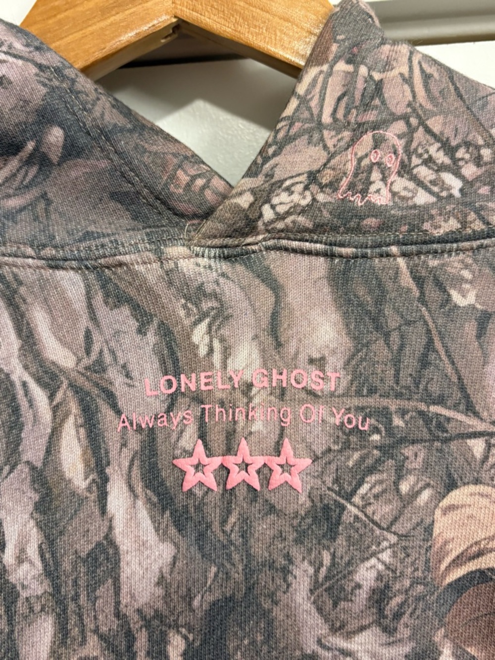 LONELY GHOST 11:11 Heavyweight Hoodie — Camo - Picture 3 of 6